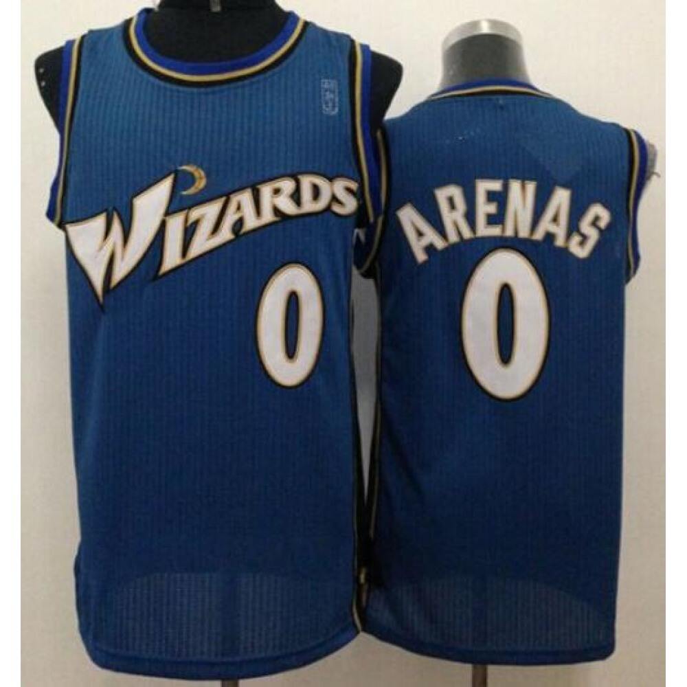 Collector's Item Vintage Men's Wizards #0 Gilbert Blue Basketball Jersey