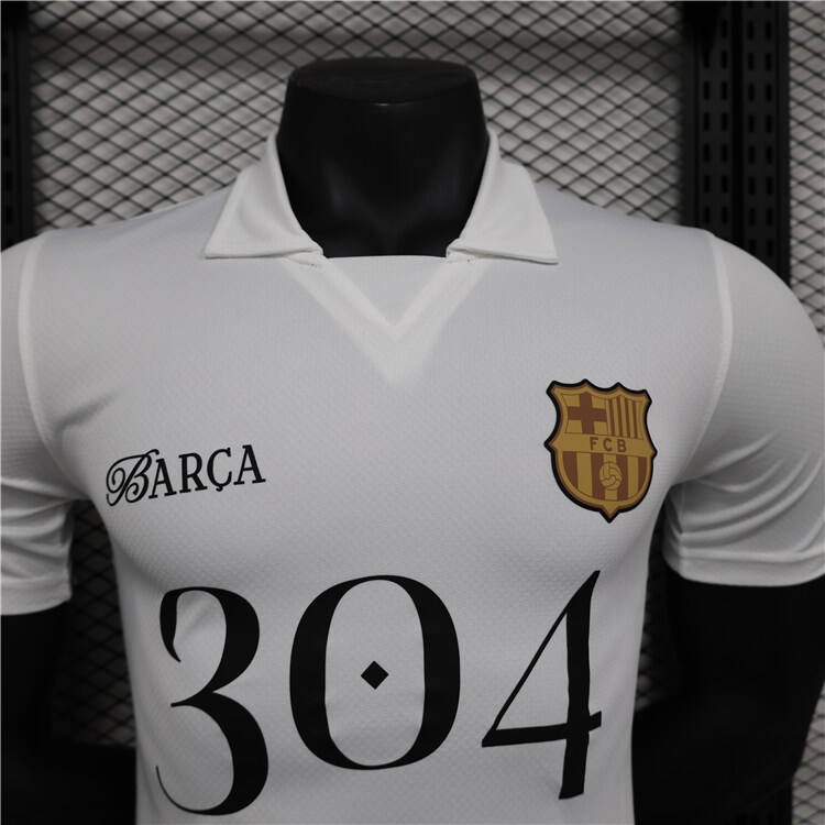 Moisture Wicking Barca Barcelona LAMINE YAMAL 304 White Shirt