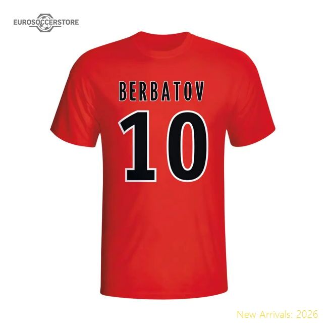 Premium Dimitar Berbatov Monaco Hero T-Shirt (Red) - Kids