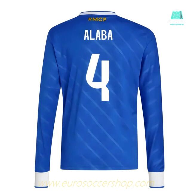 2025-2026 Real Madrid Long Sleeve Third Shirt (Kids) (Alaba 4)