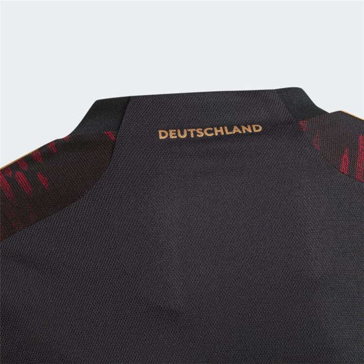 Germany 2022 World Cup Away Black Soccer Jersey Football Shirt -