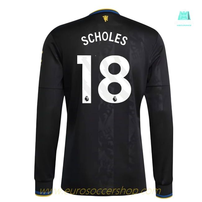 2025-2026 Man Utd Long Sleeve Third Shirt (Scholes 18)