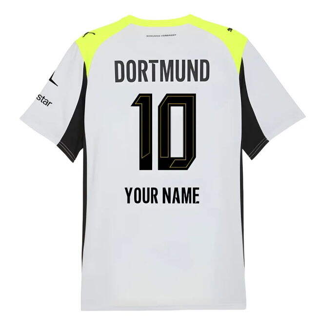 2025-2026 BVB Away Vintage Shirt (Your Name) Antibacterial