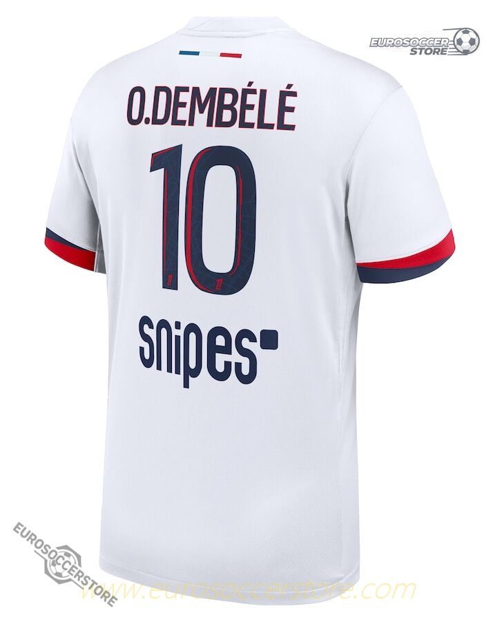 Paris Saint-Germain Away Ousmane Dembélé Number 10 Football Jersey 2025-2026 Season