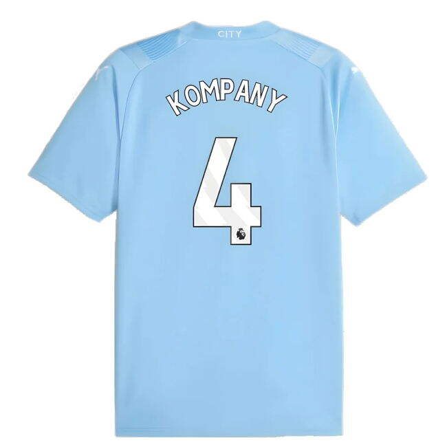 Official Licensed True Football Man City Home Shirt Kompany #4 Mod...