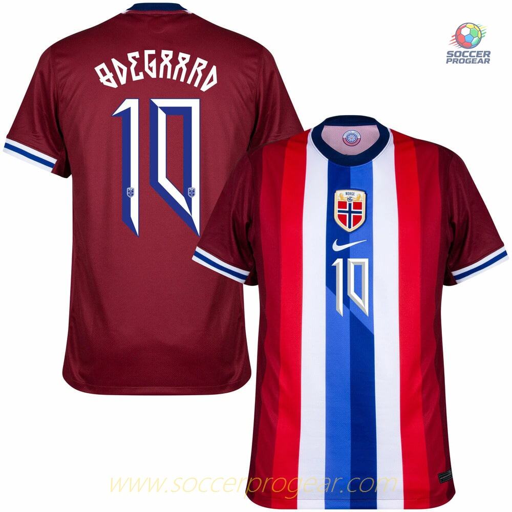 Norway Home Team Jersey 2024-2025 Collection Season Odegaard