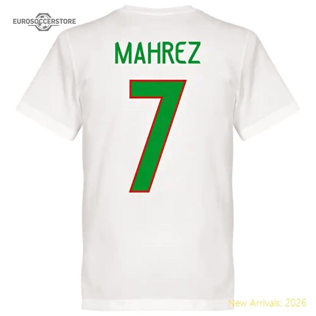 Superior North African Giants Mahrez 7 Team T-shirt - White