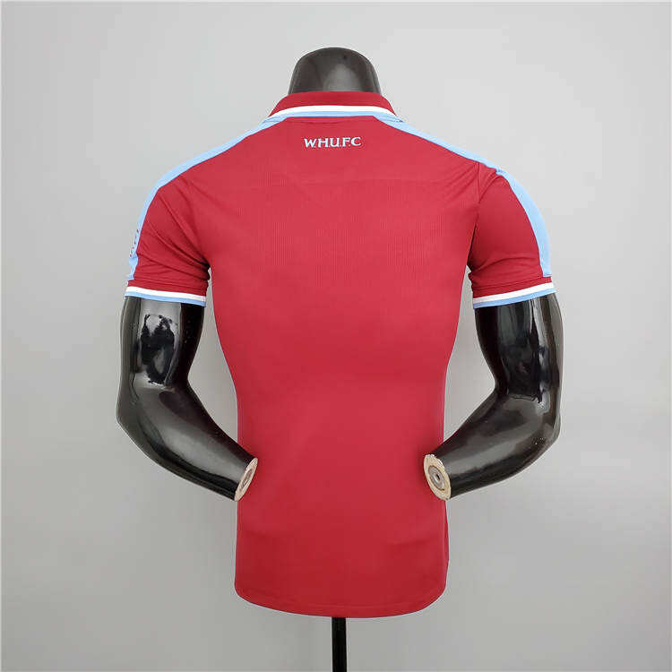 Authentic West Ham United 21-22 Home Red Soccer Jersey Football Shirt