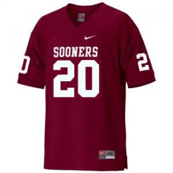 Key Contributor Men Oklahoma Sooners #20 Billy Sims Men Red Jersey
