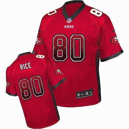 NFL SF #None Red Drift Fashion Elite Jersey NFL merchandise