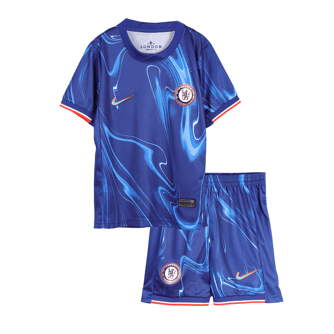 Kid's Chelsea Home Soccer Jersey Kit(Jersey+Shorts) 2024/25Authentic K