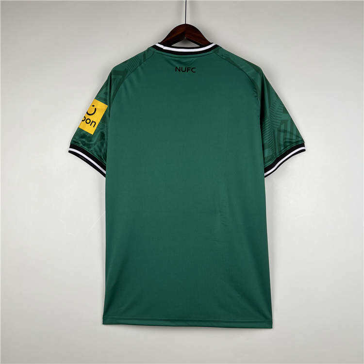 Breathable 2324 Newcastle United Away Green Soccer Jersey Football
