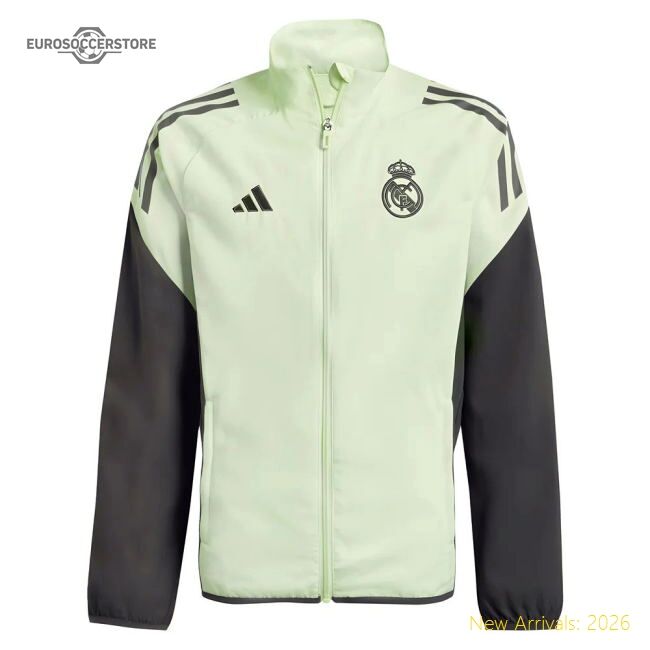 2025-2026 Real Madrid Presentation Jacket (almost Lime) - Kids