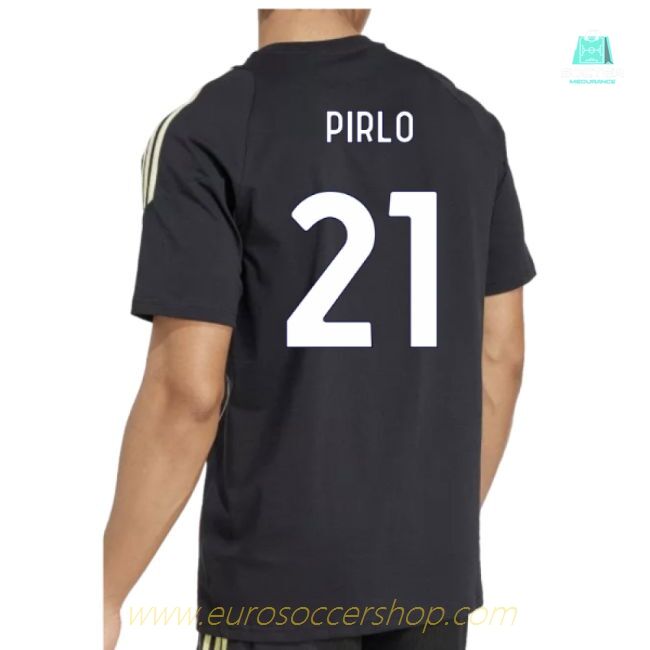 2025-2026 Juventus Training Tee (Black) (Pirlo 21)