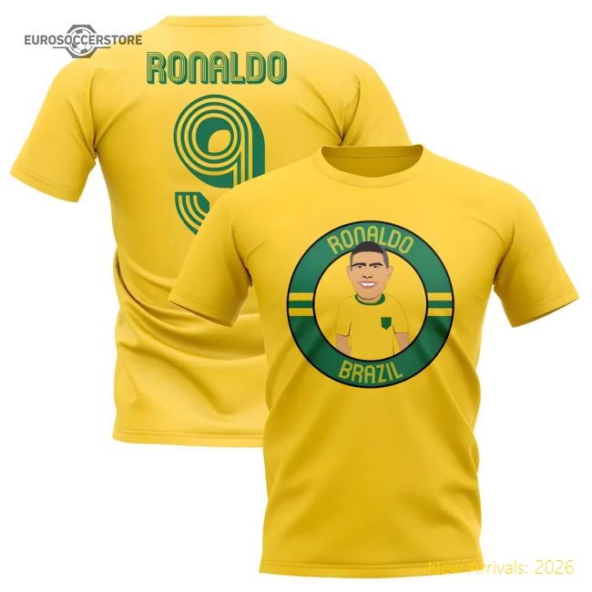 Authentic Ronaldo Brazil T-shirt - Vintage 2024-2025 Casual