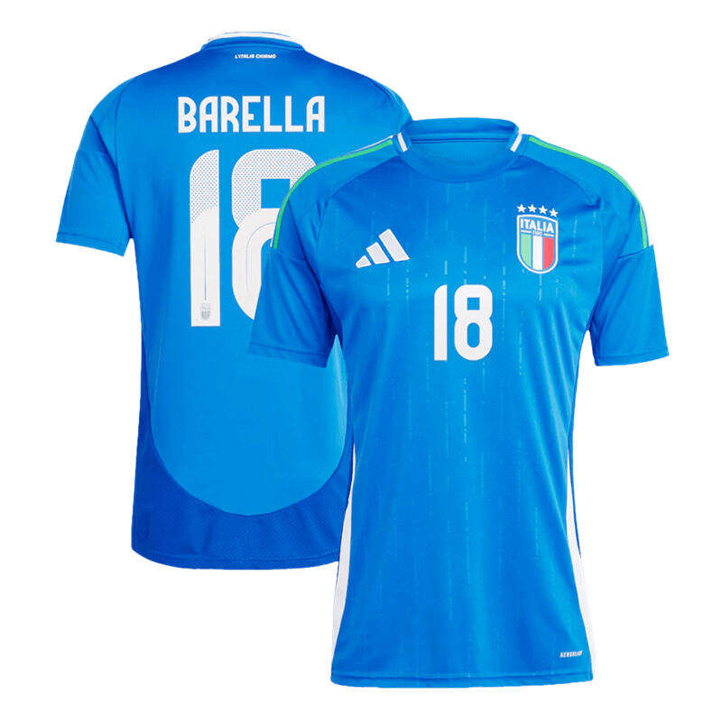 UEFA Euro 2024 Italy Home Shirt BARELLA 18 - Official Replica 26681