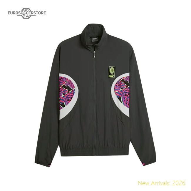 2023-2024 Ac Milan Ftblnrgy Woven Hooded Jacket (strong Gray)