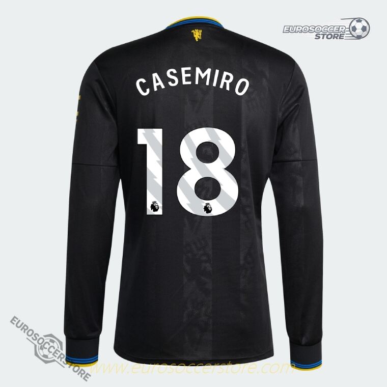 CASEMIRO's 18号 Manchester United 25-26 Season Third Long Sleeve Jersey