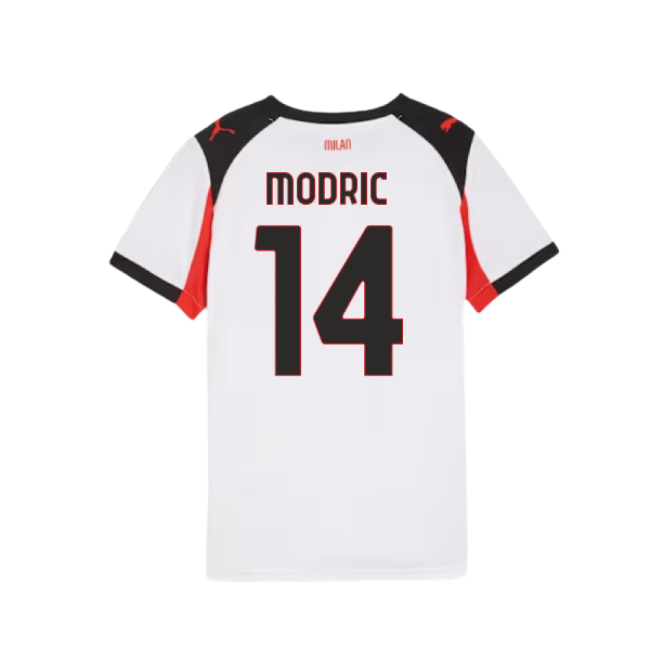 Top Tier Official Acm Ac Milan Away Shirt Kids Modric #14 Modern S...