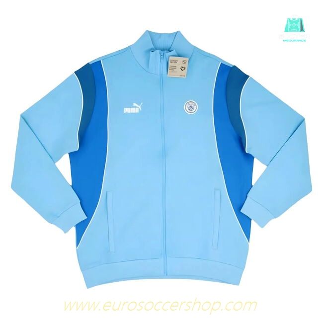 2023-2024 Man City FtblArchive Track Jacket (Light Blue)