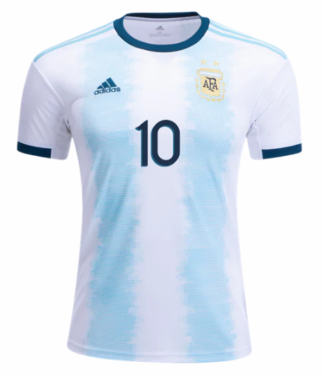 Durable 2019-20 ARGETINA HOME SOCCER JERSEY SHIRT LIONEL MESSI 10