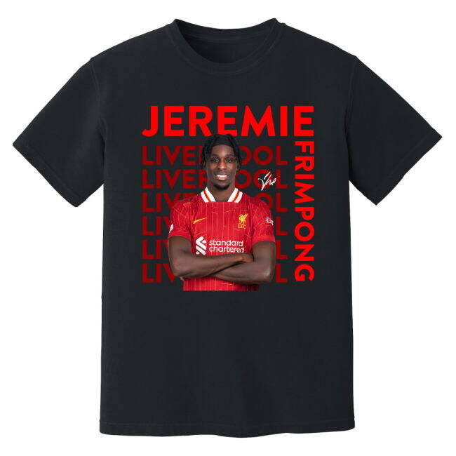 Jeremie Frimpong Liverpool New Signing T-Shirt - Black (Men
