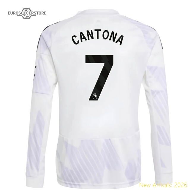 Official 2025-2026 Man Utd Long Sleeve Away Shirt (kids) (cantona 7