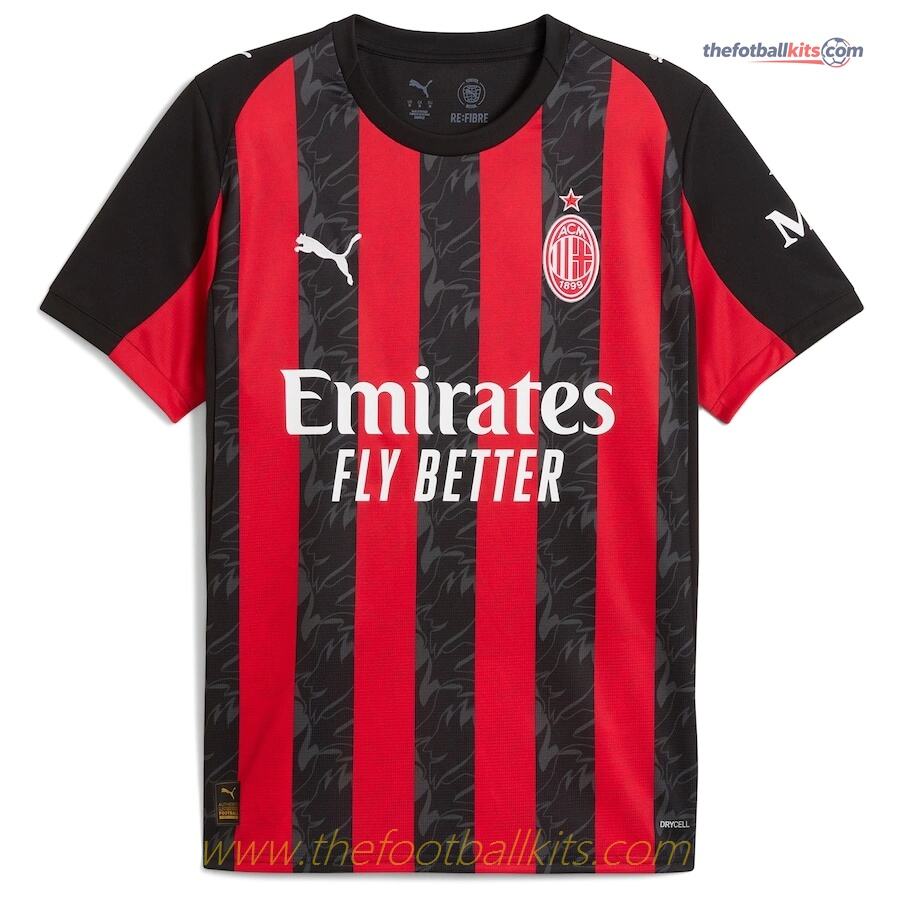 Authentic AC Milan Home Soccer Kit 2025-26 Edition