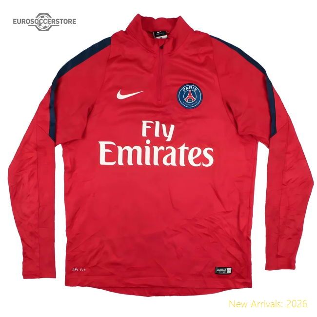 Popular Psg 2015-16 Nike Long Sleeve Tracksuit Top (M) (Good)