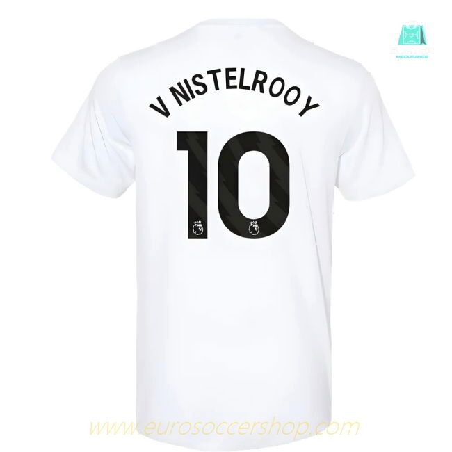 2023-2024 Man Utd Training Tee (White) (V Nistelrooy 10)