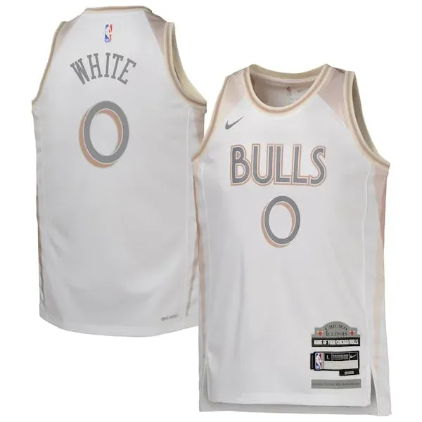 Coby White CHI Swingman Jersey - classic Basketball - White athletic