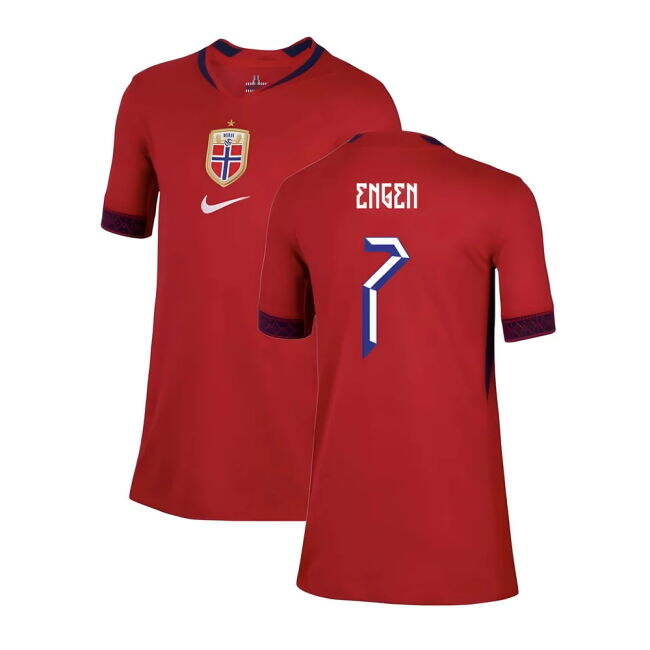 2025-2026 Norway Womens Team Home Shirt (Kids) (Engen 7)
