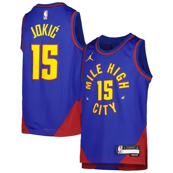 Nikola Jokic DEN Swingman Jersey - official classic - Blue NBA