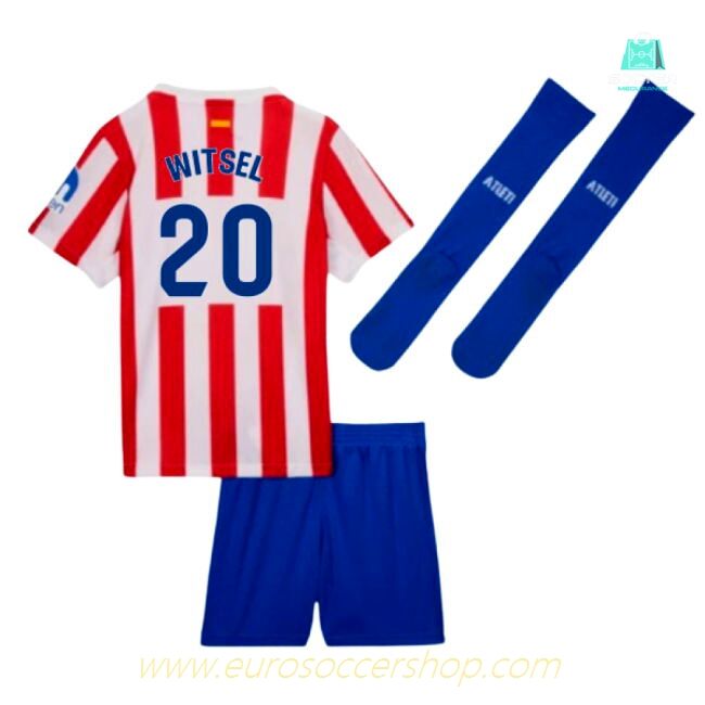 2025-2026 Atletico Madrid Home Little Boys Mini Kit (Witsel 20)