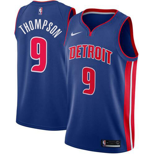 Pistons Ausar Thompson #9 Authentic 2024 Icon NBA Swingman Jersey Blue
