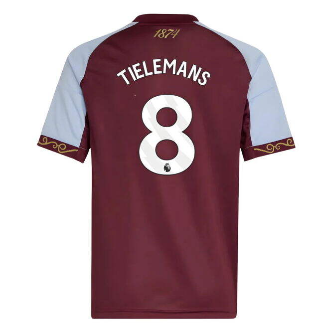 2025-2026 Aston Villa Home Shirt (Kids) (Tielemans 8)