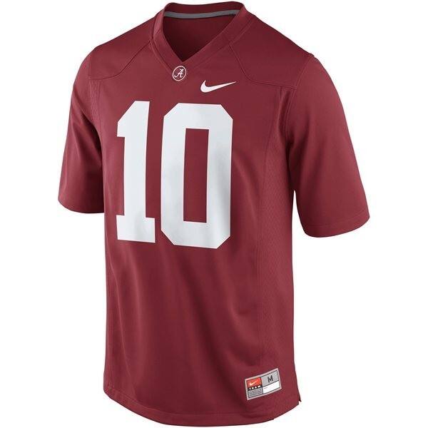 Men Alabama Crimson Tide #10 Player Elite Football Jersey