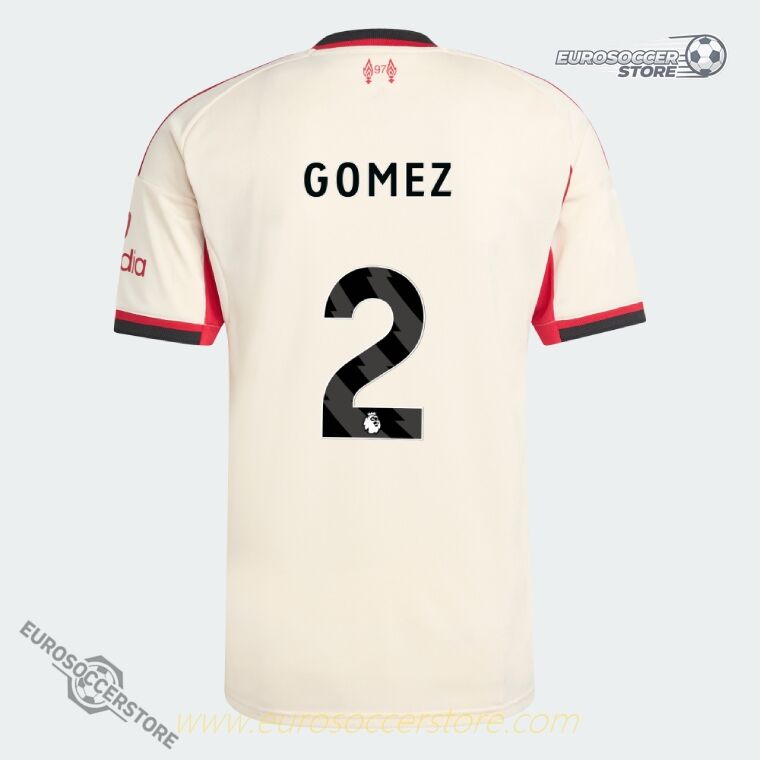 Away Jersey Version 2 of Liverpool's GOMEZ 2 for the 25-26 Season