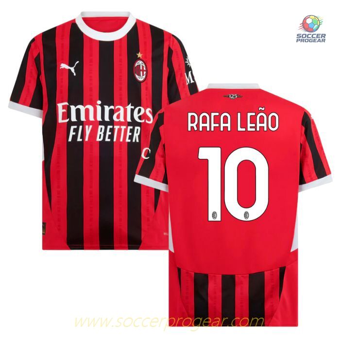 AC Milan Home Soccer Jersey 2024/25 Collection Rafael Leão