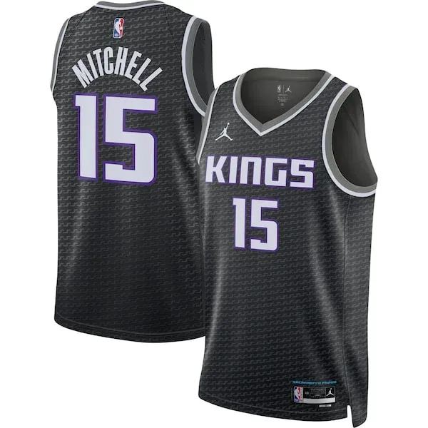 Davion Mitchell SAC Swingman Jersey - contemporary Basketball - Black