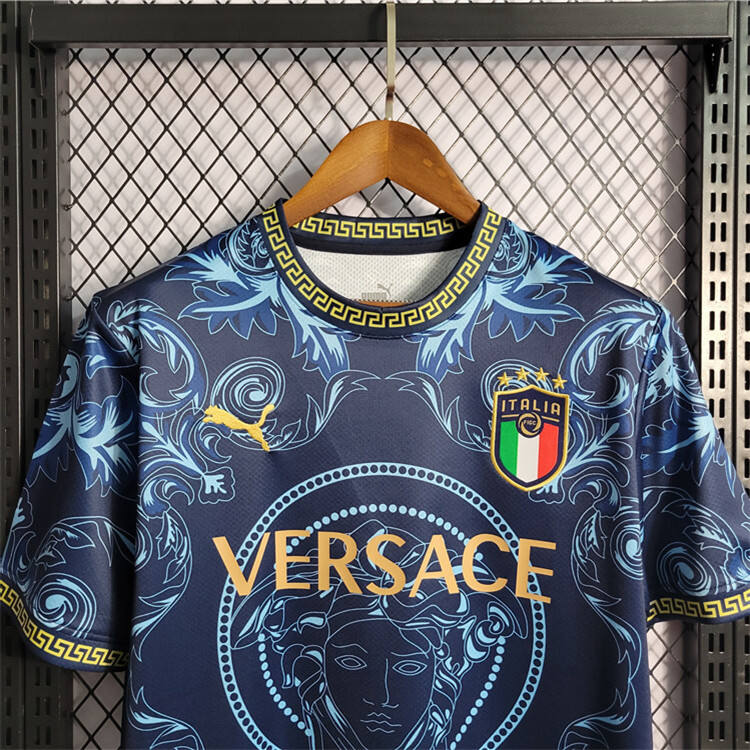 Genuine Italy X Versace Blue Shirt - Official Replica 17012