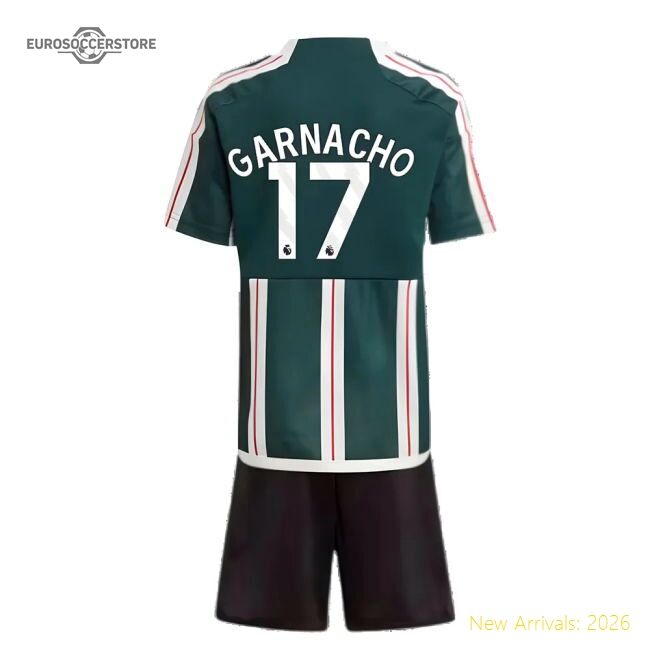 Authentic 2023-2024 Man Utd Away Mini Kit (garnacho 17) - Premium