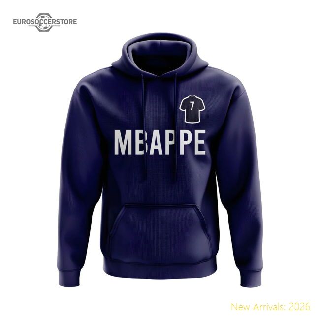 Professional-Grade Kylian Mbappe Psg Number Hoody (Navy)