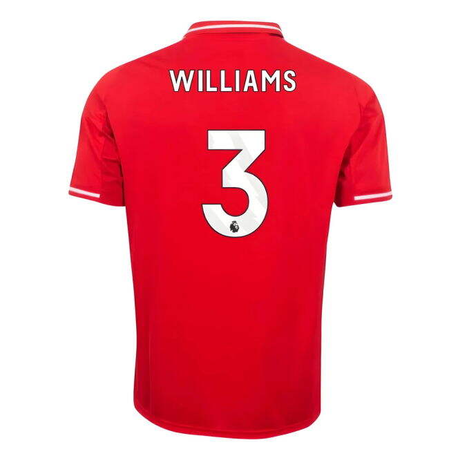 2025-2026 Nottingham Forest Home Shirt (Williams 3) - premium