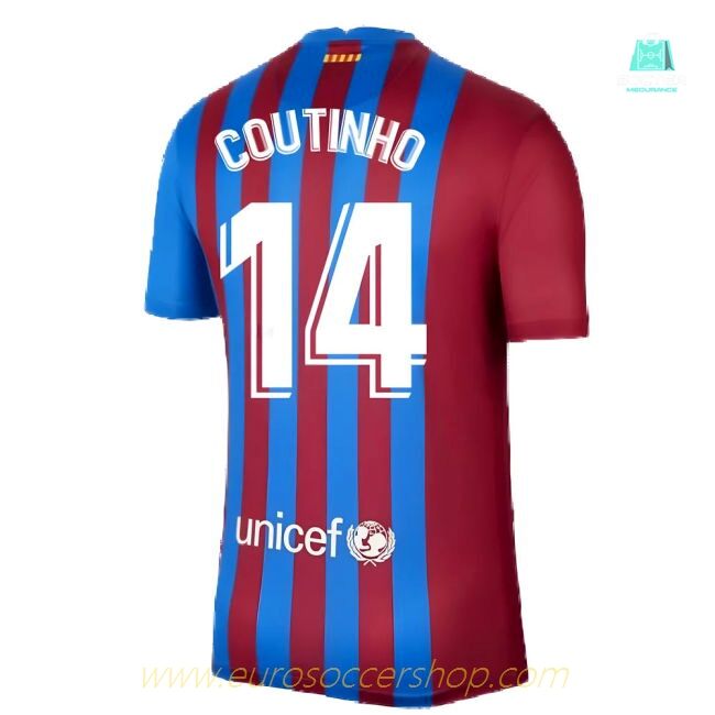 2021-2022 Barcelona Home Shirt (COUTINHO 14)