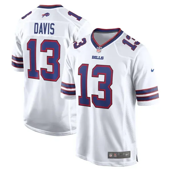 None Gabe Davis Game Jersey - White | NFL Player Jersey | NFL Football