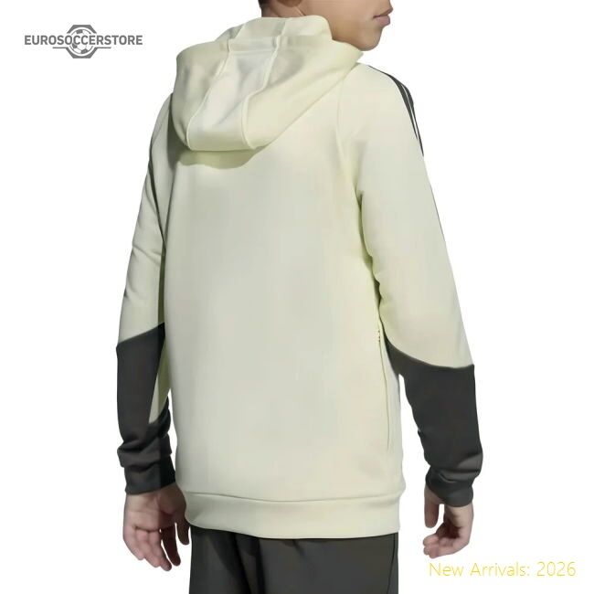 Top-grade 2025-2026 Real Madrid Training Hoody (almost Lime) - Kids