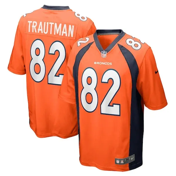 None Adam Trautman Game Jersey - Orange | NFL Player Jersey | NFL Foot