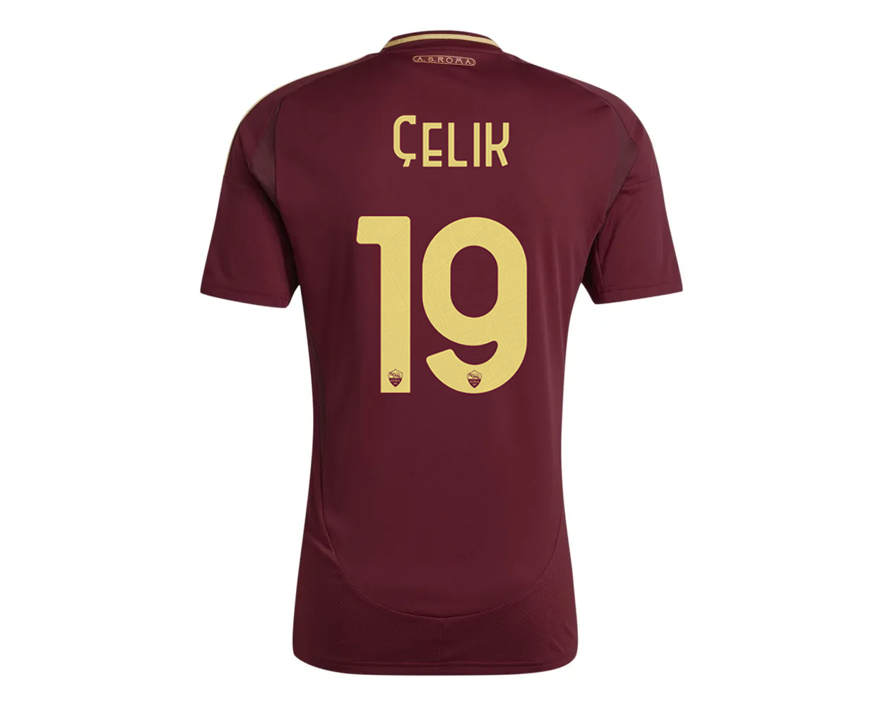 AS Roma's 24-25 Season Home Jersey Featuring ÇELIK #19