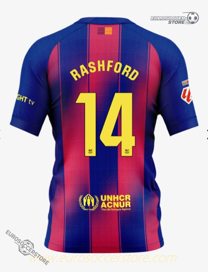 Barcelona 25-26 Home Version RASHFORD #14 Football Jersey